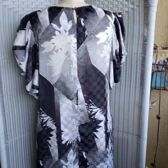 80s Pure Argenti flounce sleeve dress - Picture 4 of 8